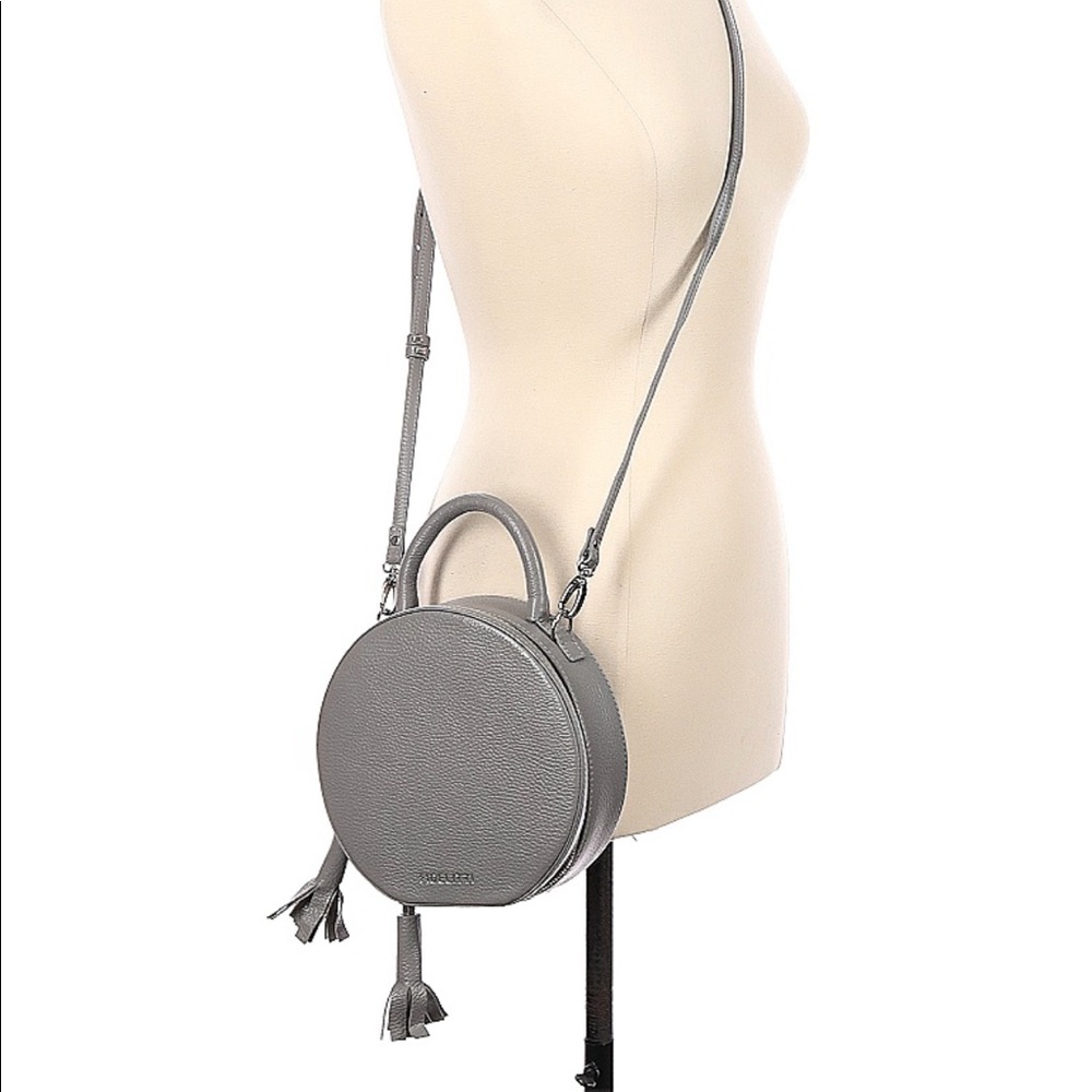 Anko Fidelitti Lady Anne Tesoro Gray Maxi Leather Bag - Picture 4 of 9